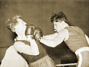 Hans Seeger (links) und Ronald Lohfink 1954